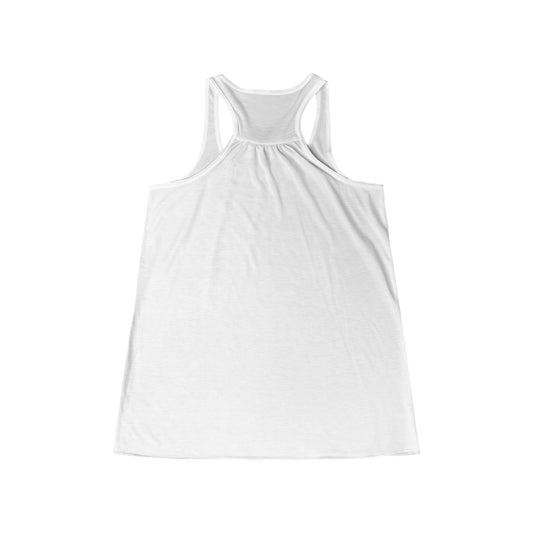 White Freedom Wave Women's Flowy Racerback Tank