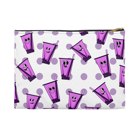 Ube Bubble Tea Accessory Pouch