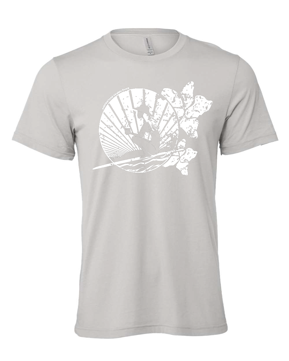 Heather Grey Short Sleeve "Coffee and Sunrise Surf" Jersey (M)