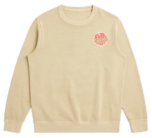 Dune French Terry Dawn Patrol & Coffee Crewneck Sweatshirt (S)