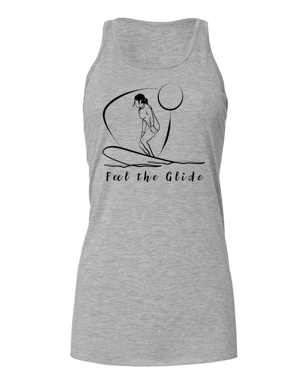 Feel The Glide Flowy Racerback Tank