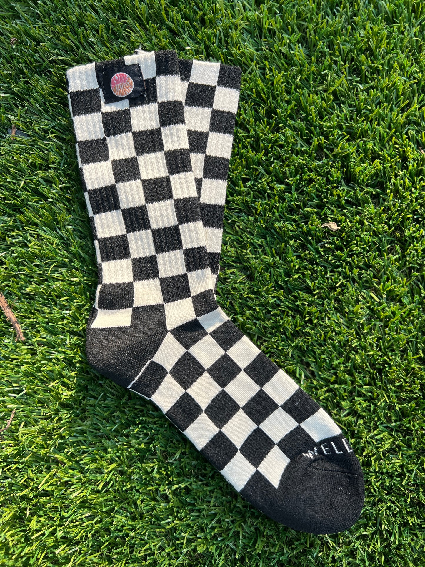 Adult Checkerboard Socks