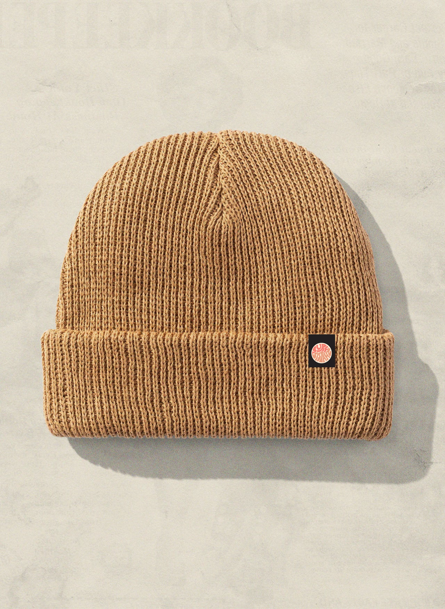 Adult Beach Knit Logo Hemp Slacker Beanies