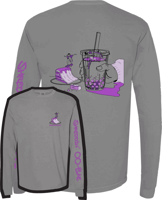 Shreddin' OO-Bae Slate Long Sleeve T-Shirt