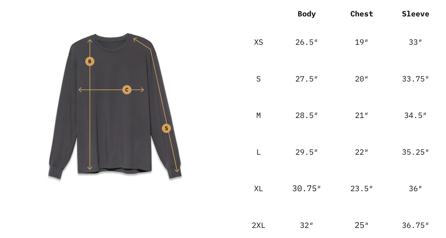 Surf & Souls Supima Long Sleeve Tee