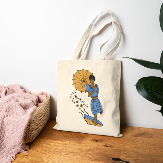 Island Soul Filipino Flow Natural Cotton Canvas Tote Bag