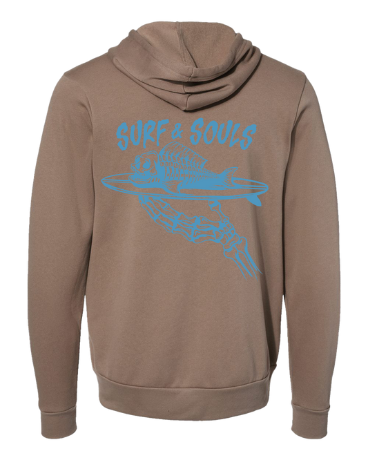 Vintage Brown Unisex Sponge Fleece Full-Zip Hoodie Sweatshirt