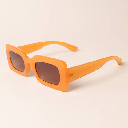 Women's Bold Rectangular Shape Sunglasses