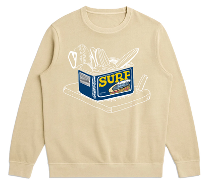 Dune French Terry Surf in a Can Crewneck Sweatshirt (XL)