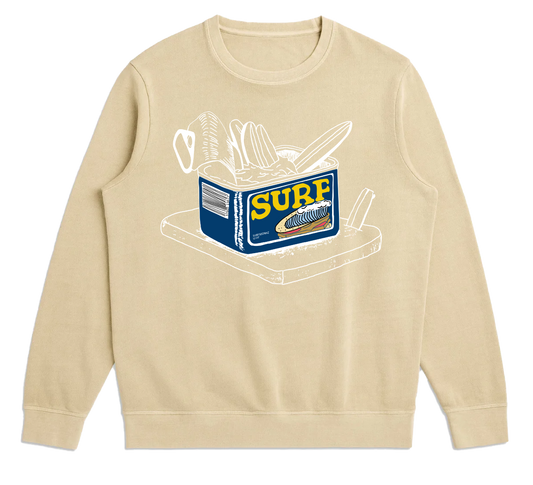 Dune French Terry Surf in a Can Crewneck Sweatshirt (XL)
