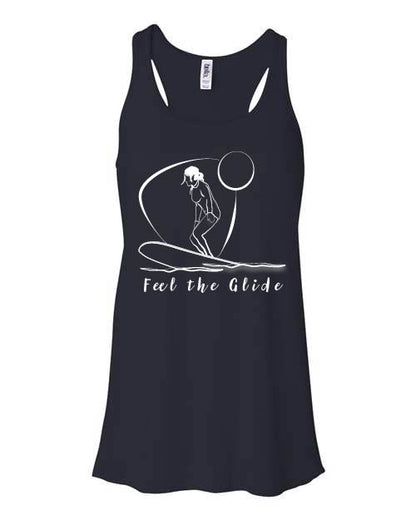 Feel The Glide Flowy Racerback Tank