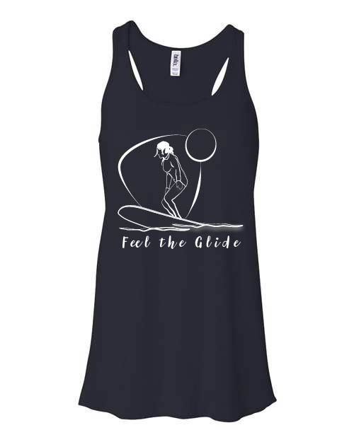 Feel The Glide Flowy Racerback Tank