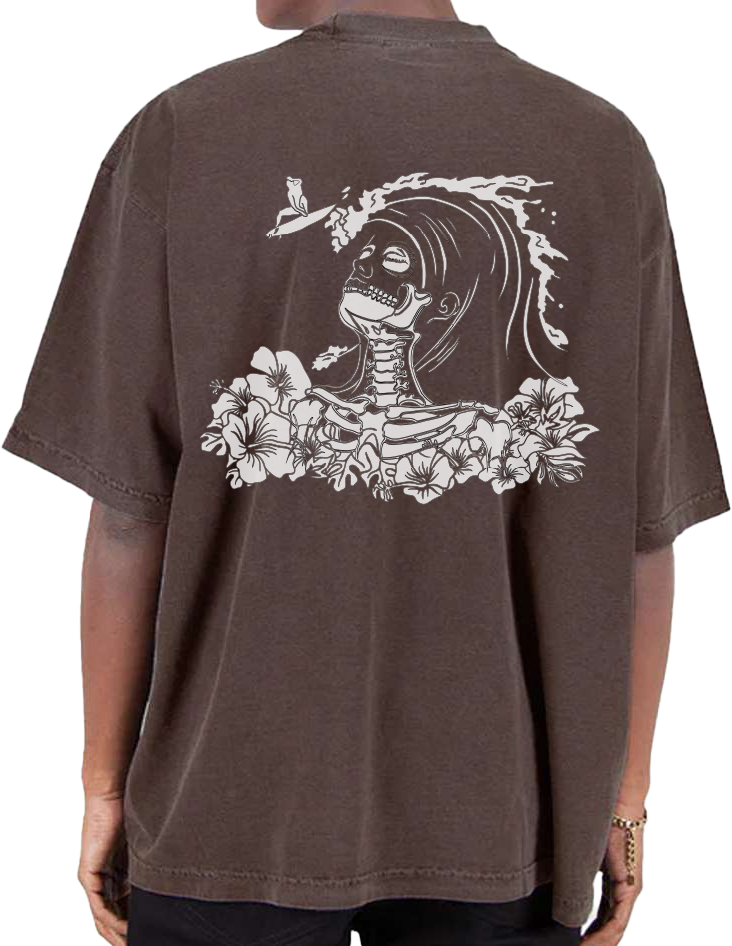 Dropped Shoulder Garment-Dyed