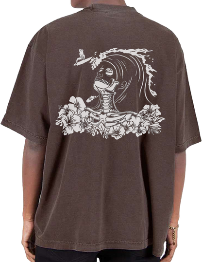 Dropped Shoulder Garment-Dyed