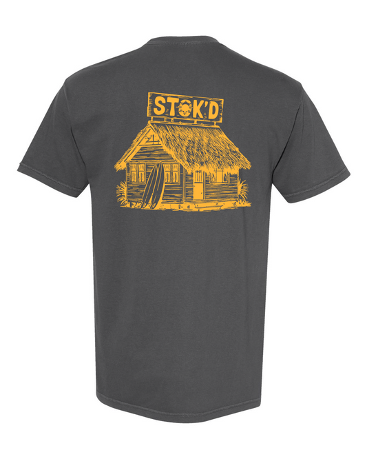 STOK’D | Nipa Hut Surf Shop Garment-Dyed T-Shirt (Short Sleeve)