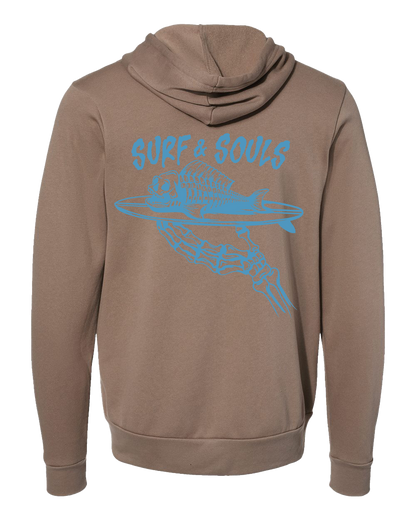 Vintage Brown Unisex Sponge Fleece Full-Zip Hoodie Sweatshirt