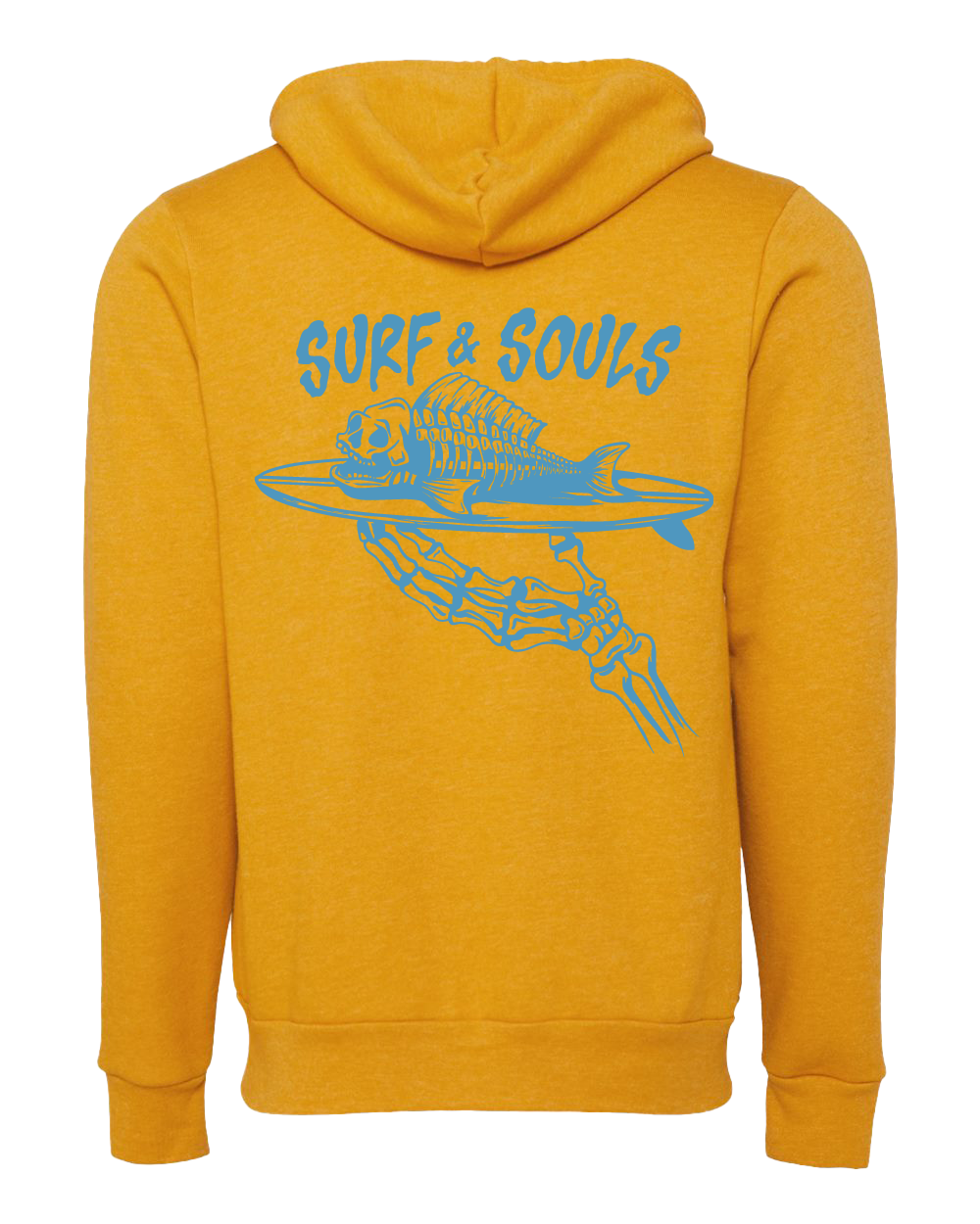 Heather Mustard Unisex Sponge Fleece Full-Zip Hoodie Sweatshirt