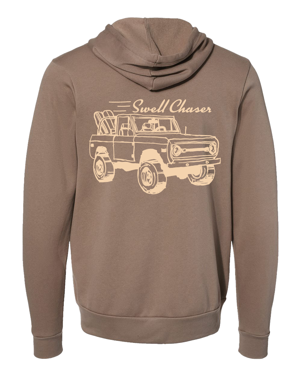 Vintage Brown Unisex Sponge Fleece Full-Zip Hoodie Sweatshirt